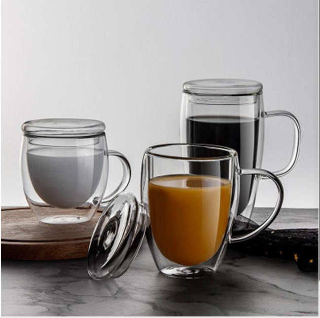 双层杯隔热玻璃杯透明带把家用大容量泡茶咖啡果汁牛奶杯创意新款详情4