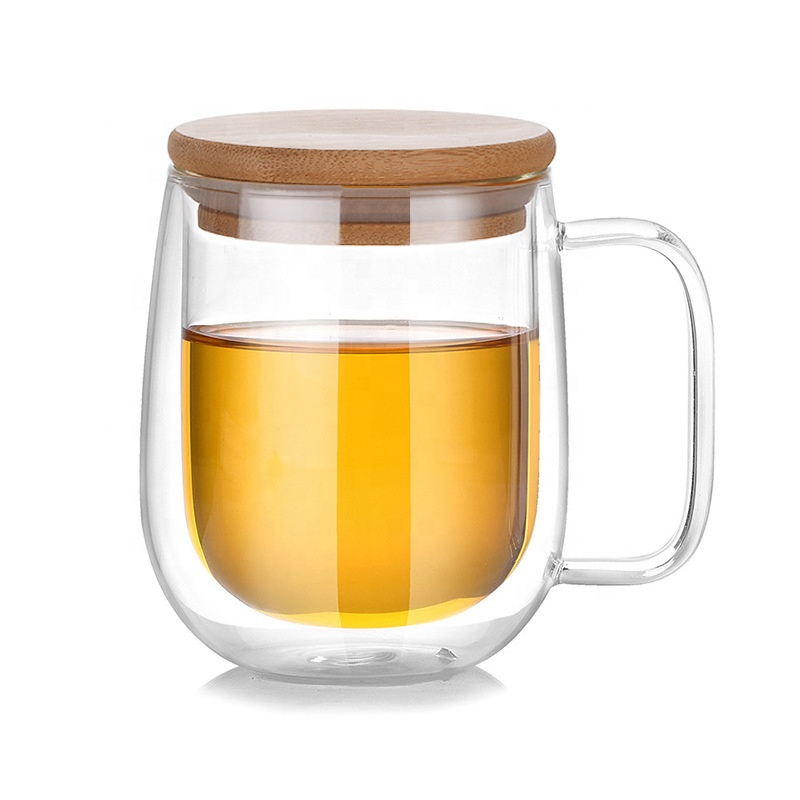 Double Cup Insulated Glass Transparent Tape Home Large Capacity Tea Coffee Juice Milk Cup Creative New Style Specification drawing