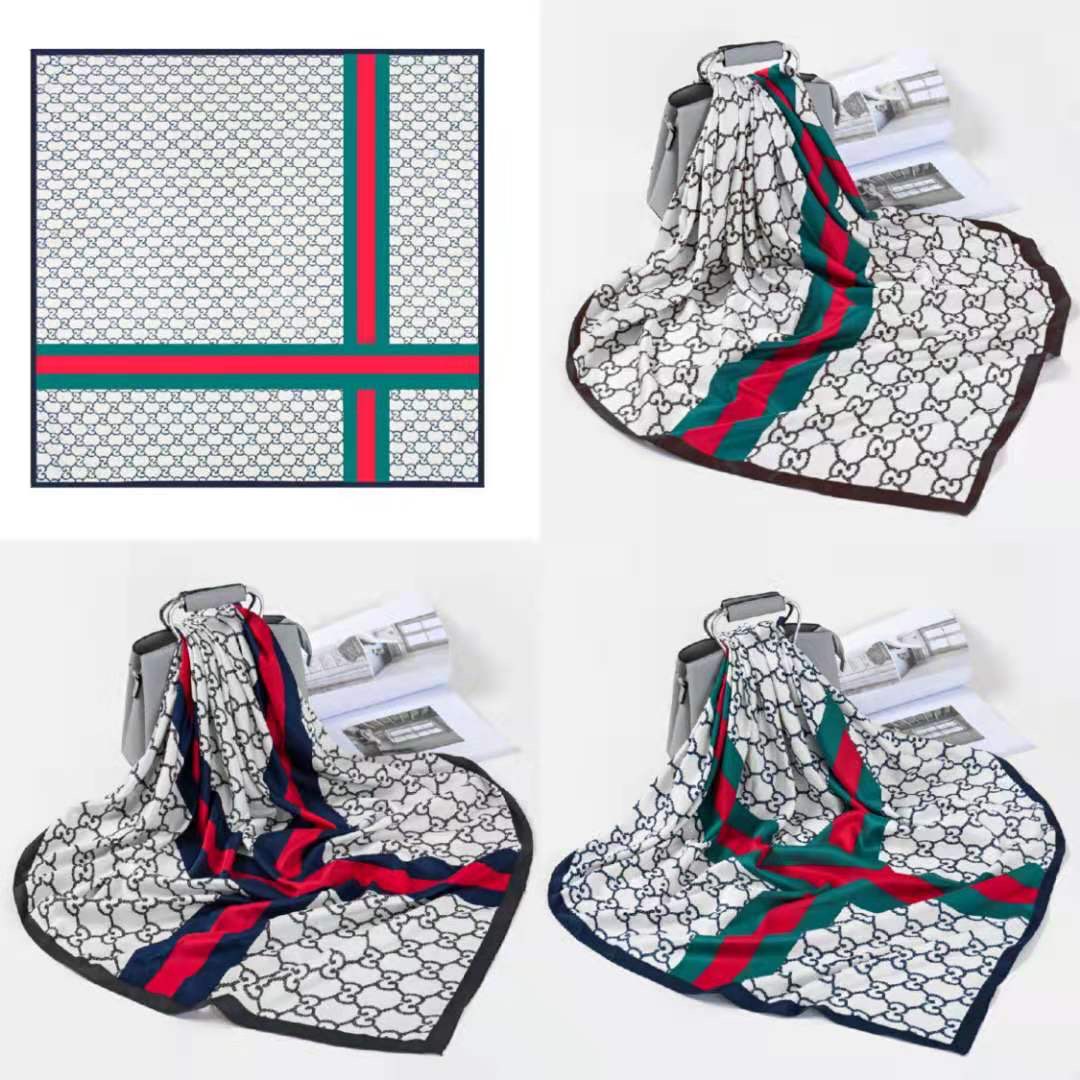 New Twill Printed Large Square Scarf  thumbnail