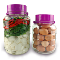 Wide Mouth 5 Gallon Glass Mason Plum Jar With Plastic Lid With Handle For Fermentation