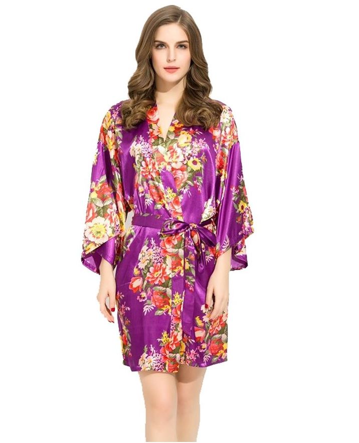 Gucci Floral Gucci Printed Short Sleeve Short Bathrobe Robe Item Picture