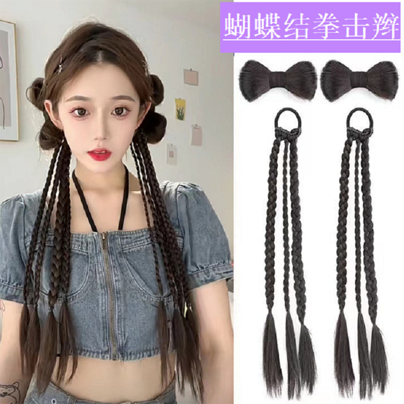 Big bo wave wig six clips of curly hair pieces connected to a piece of curly hair big bo wave wig women long curly hair wholesale Specification drawing