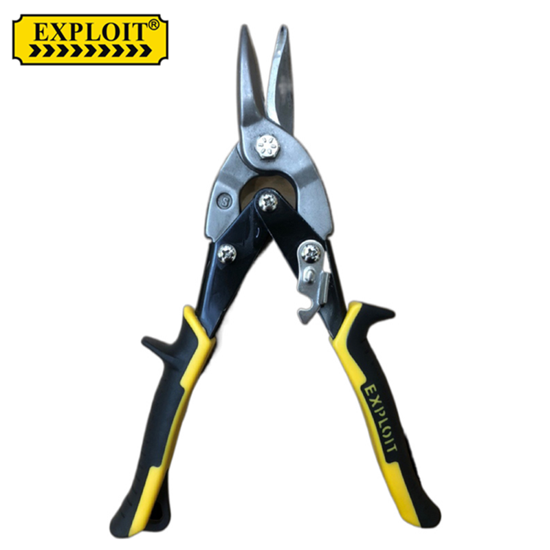 Exploit 10 Inch Aviation Scissors Cr-V Material Tpr Plastic Handle With Sharp Notch Item Picture