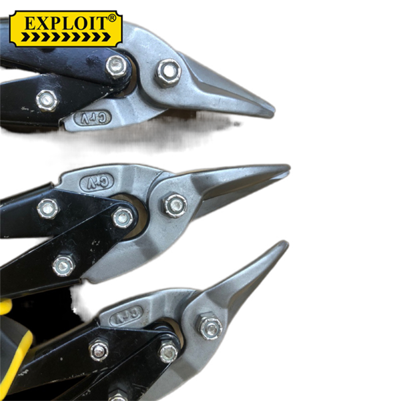 Exploit 10 Inch Aviation Scissors Cr-V Material Tpr Plastic Handle With Sharp Notch Application Scenario