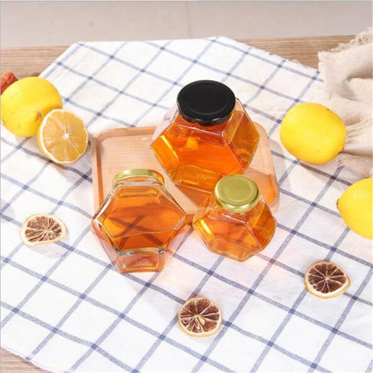 Glass jar with lid glass jar honey sealed jar jam vegetable bottle wholesale bird's nest jar