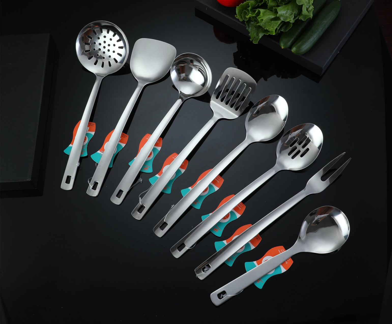 不锈钢餐具0516厨房餐具套装漏勺炒铲煎铲漏铲汤勺勺子饭勺水果叉甜品叉子肉叉