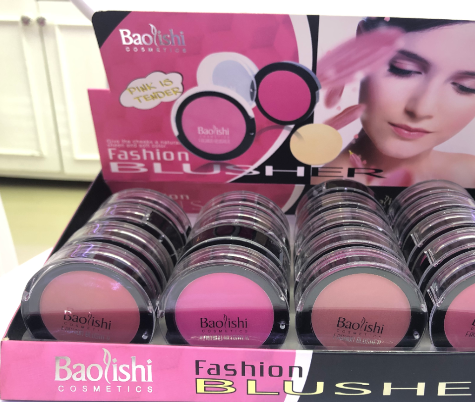 Polaris 8900 Blush Highlights Natural Nude Makeup Easy To Blend Light Matte Blush Specification drawing