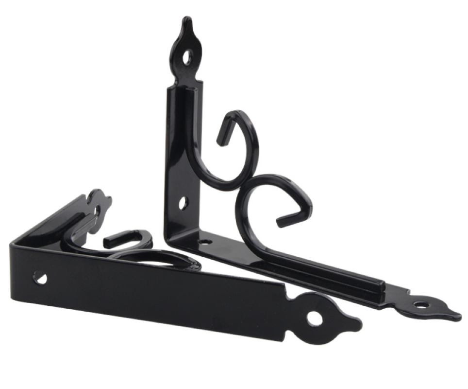 Fancy bracket European iron art triangle bracket 90 degree right Angle bracket laminate shelf bracket bracket Application Scenario