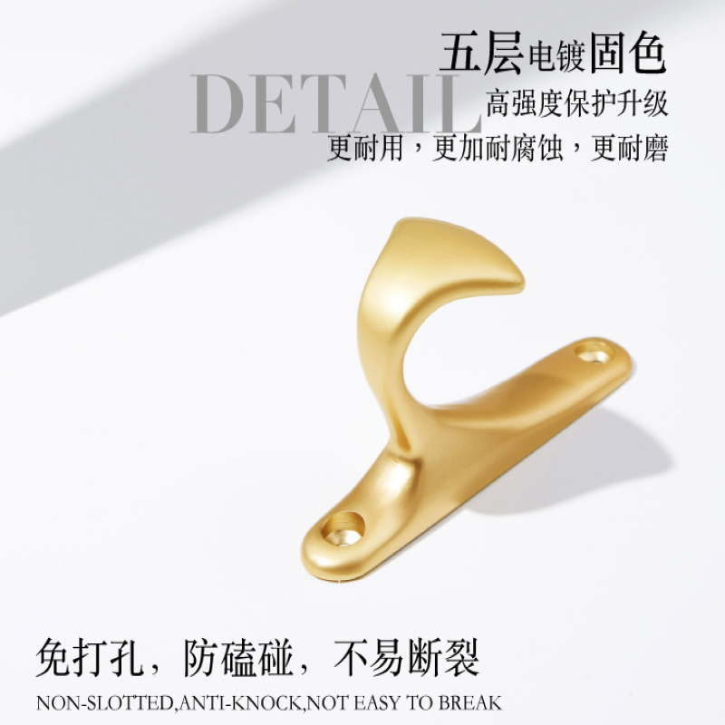 Coat hook metal zinc alloy coat hook hook door hook aluminum alloy coat hook single hook wall hook details Picture
