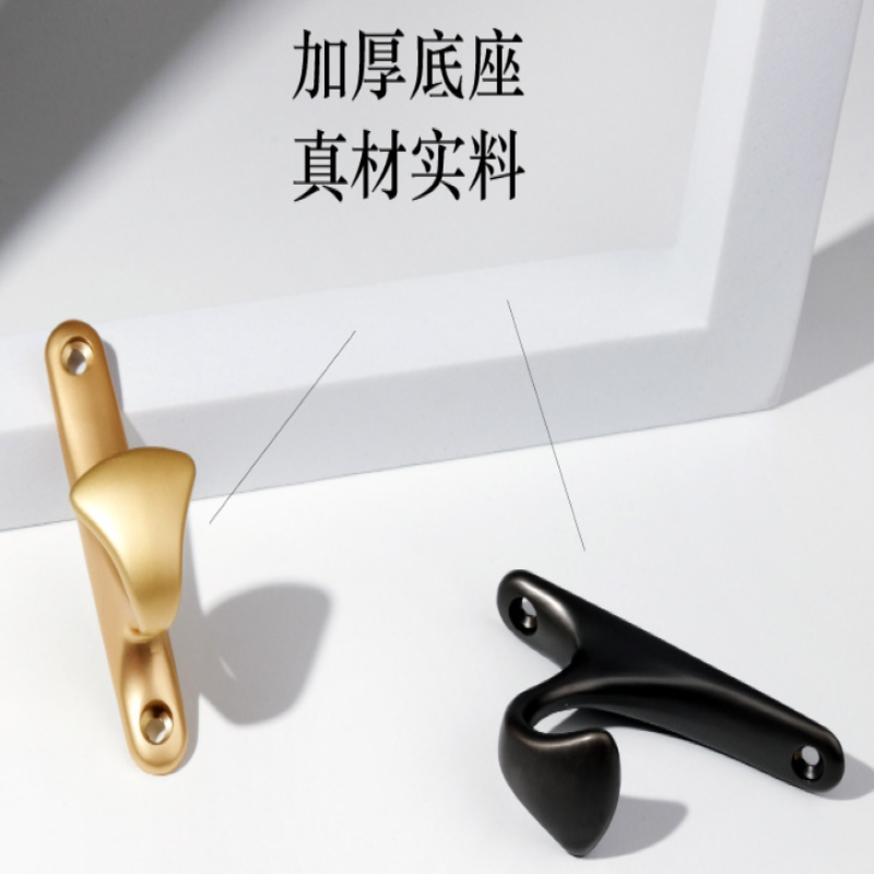 Coat hook metal zinc alloy coat hook hook door hook aluminum alloy coat hook single hook wall hook Application Scenario