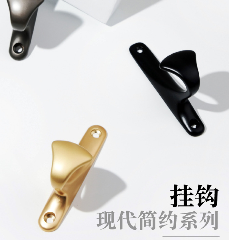 Coat hook metal zinc alloy coat hook hook door hook aluminum alloy coat hook single hook wall hook Item Picture