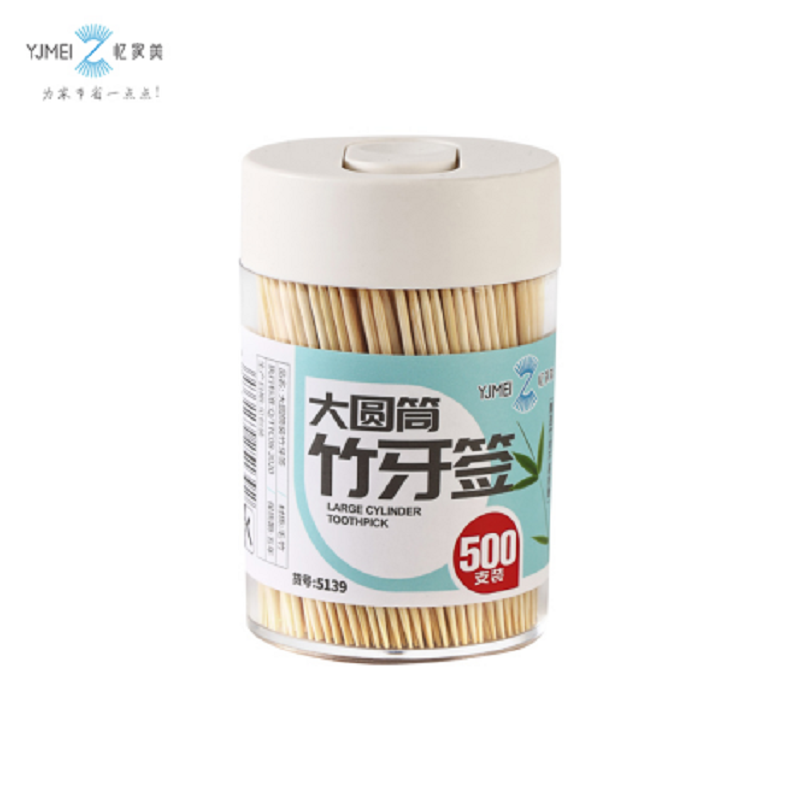 Yijiamei Big Cylinder Toothpick (500 Pieces) 5139