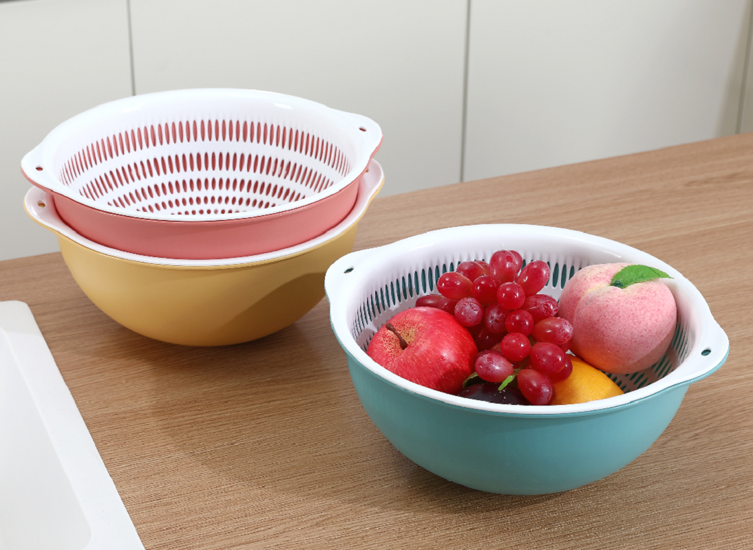 Yi Jiamei classic double layer drain basket (Hui series) 5528