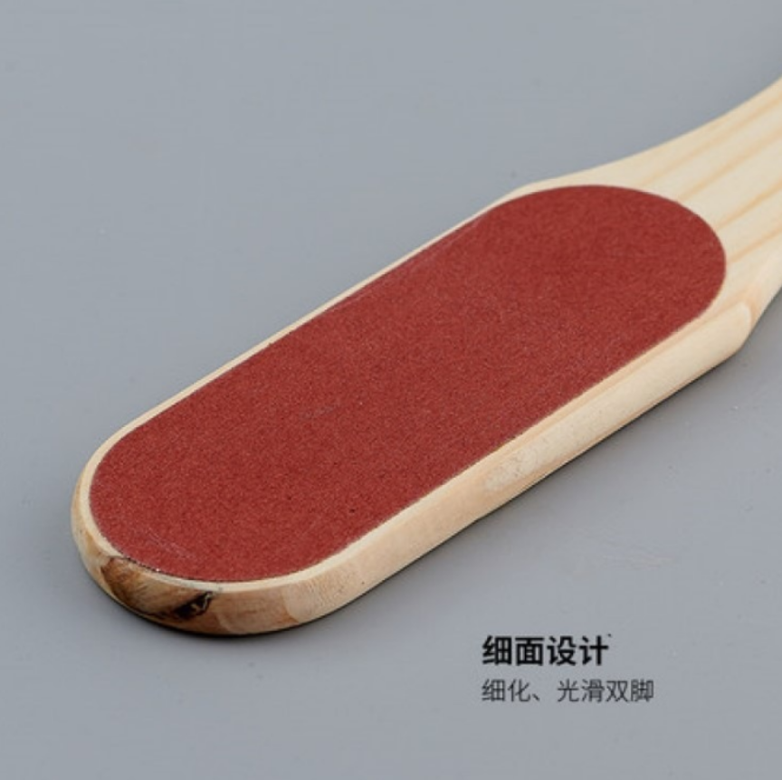 Wood handle foot file foot leather pedicure foot grinder