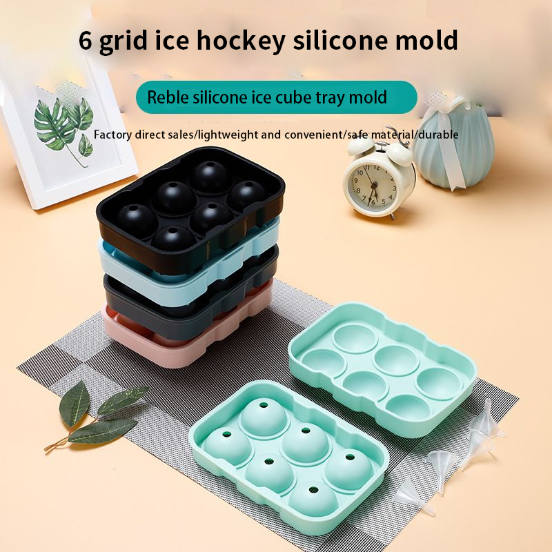 Spot manufacturers directly for home DIY ice hockey model 6 ice hockey ice silicone mold thumbnail
