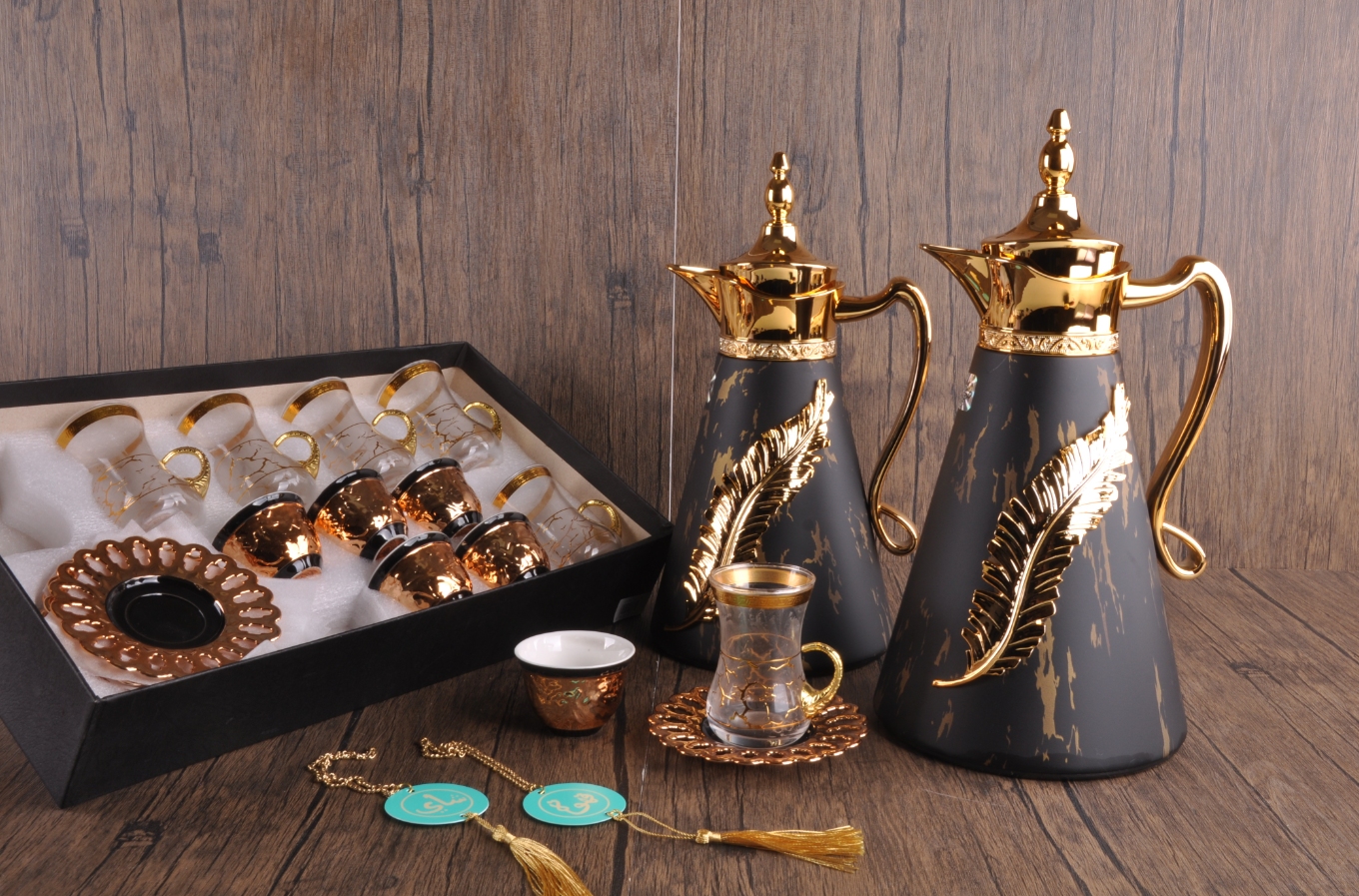 中东风格迪拜阿拉伯高端保温瓶保温壶咖啡壶套装 CAEB-20PCS详情1