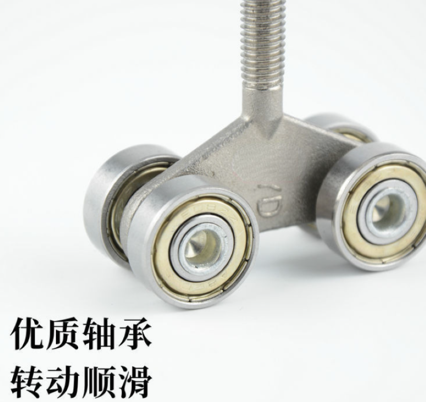 Pulley iron door lifting pulley workshop plus heavy iron lifting wheel moving door rail wheel four bearing door lifting wheel sliding door accessories Specification drawing