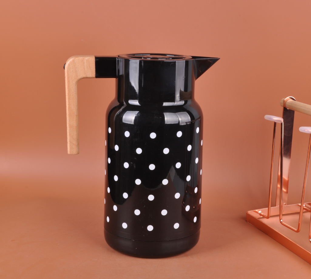 中东风格迪拜阿拉伯高端水壶保温瓶保温壶咖啡壶套装LS020亮光圆点详情5