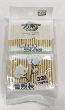 Dapeng bamboo swabs (320 units) 9080