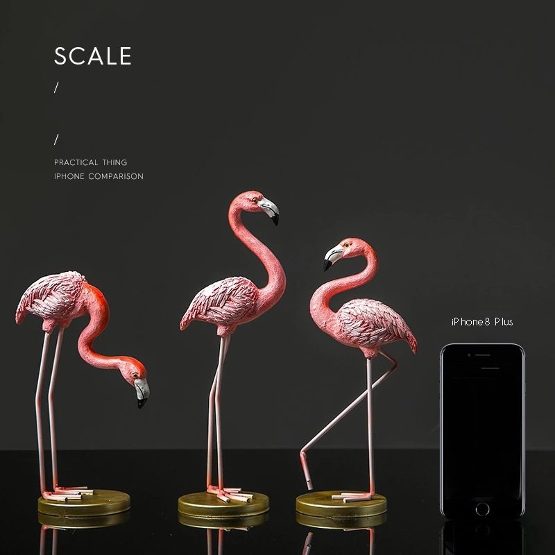 Flamingos furniture soft decoration living room room wine cabinet TV cabinet shop window decoration thumbnail
