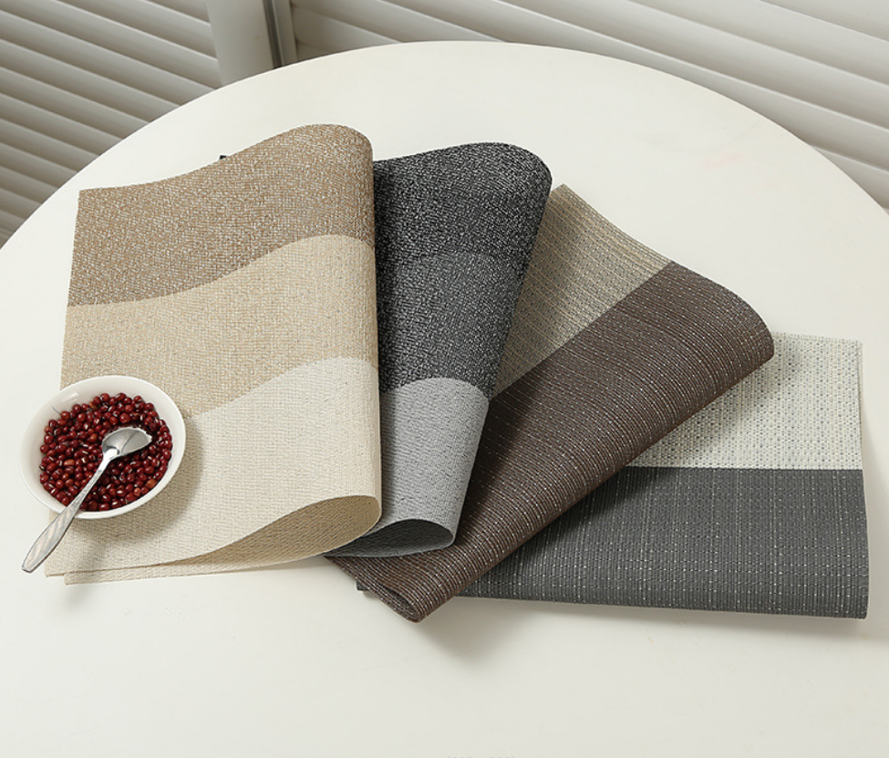 Horizontal stripe eco-friendly placemat