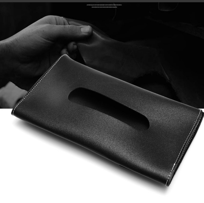 Car visor tissue bag
