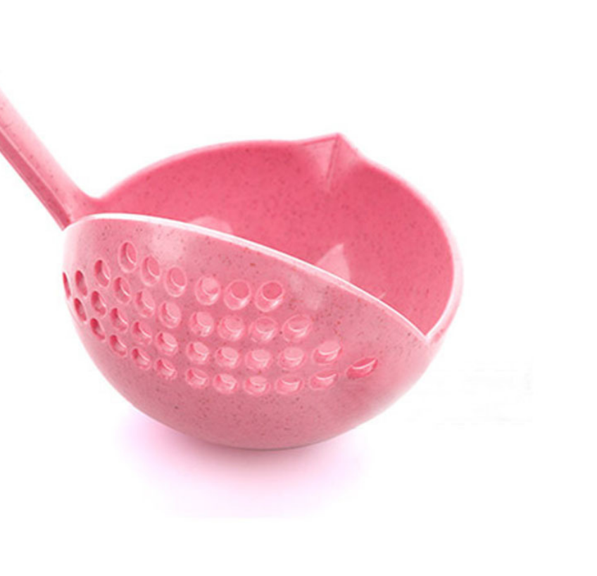 Kitchen wheat straw soup spoon slotted spoon