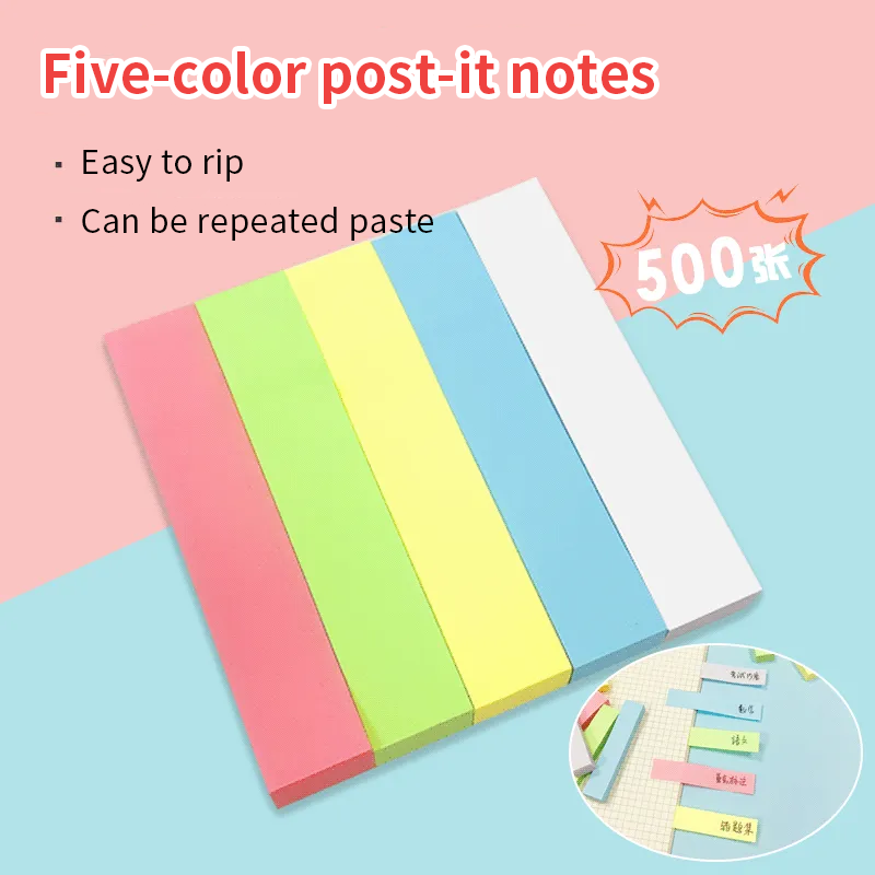 Color  5 Post-it notes simple N times sticky notes notes N times sticky notes