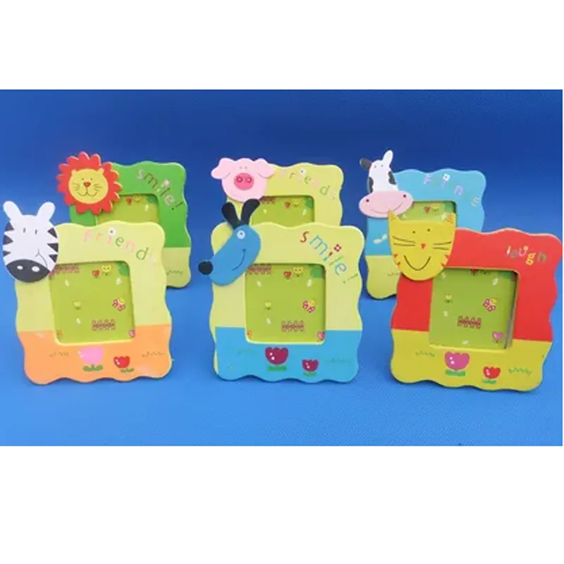 Wooden Cartoon Picture Frame Children's Big Head Picture Frame Small Animal Picture Frame Creative Gift 8
