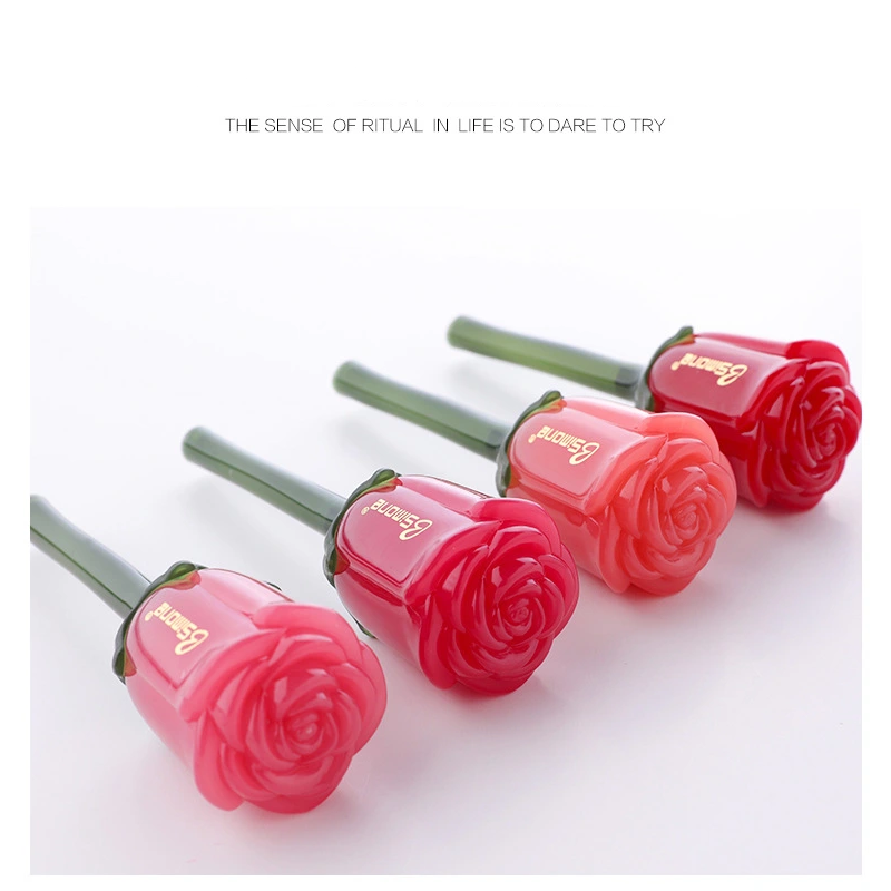 BSIMONE Rose mist face moisturizing lip glaze waterproof makeup durable cup not easy to fade lip gloss Specification drawing
