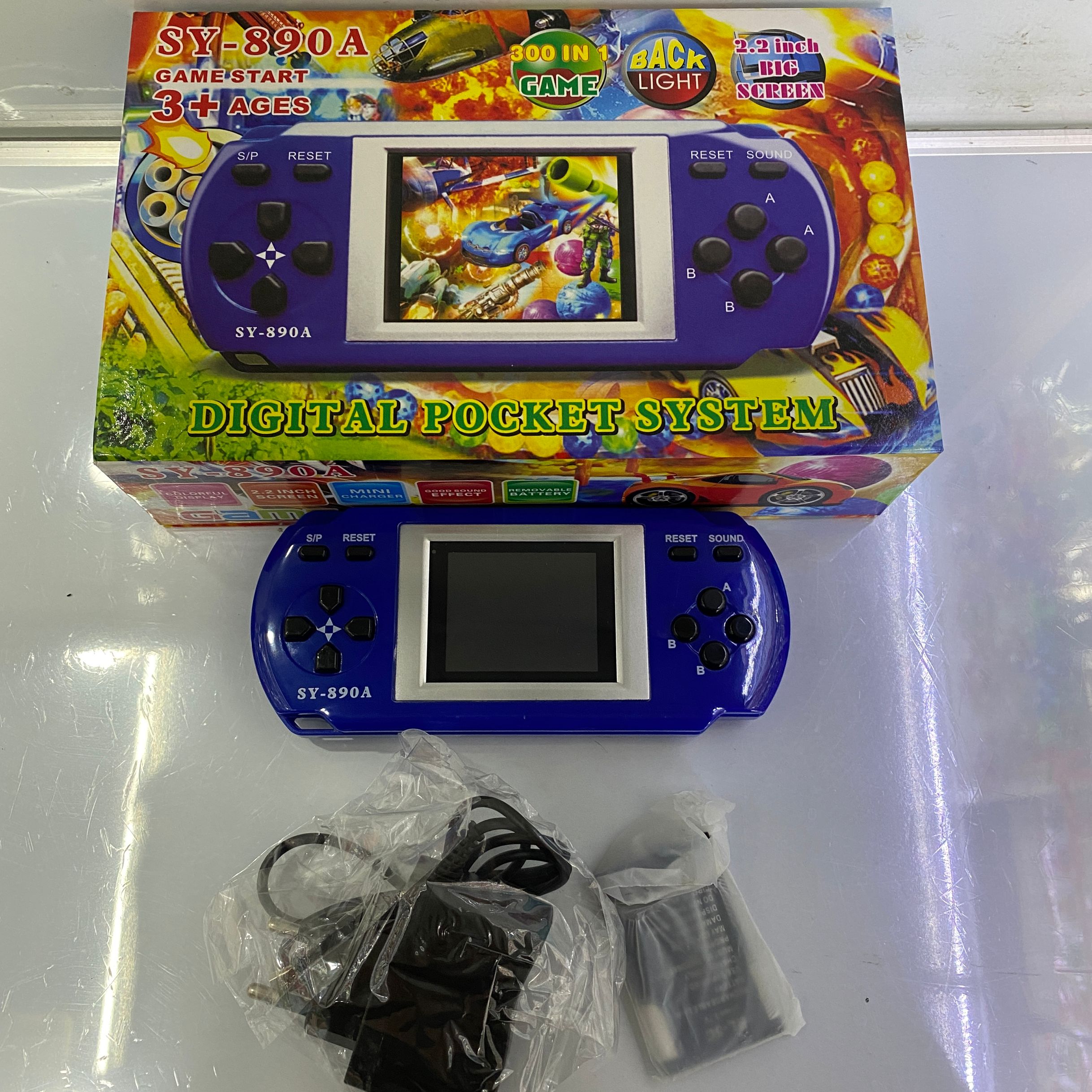 SY890A冲电儿童益智90后经典彩色268合一游戏机