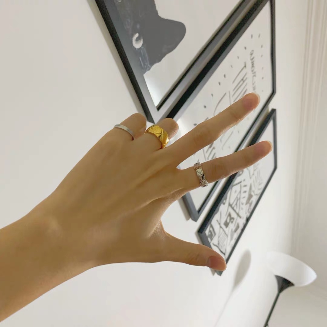 A niche and fashionable multi-layer layered ring for women, an open ring with adjustable and personalized design, and a finger ring joint accessory Specification image