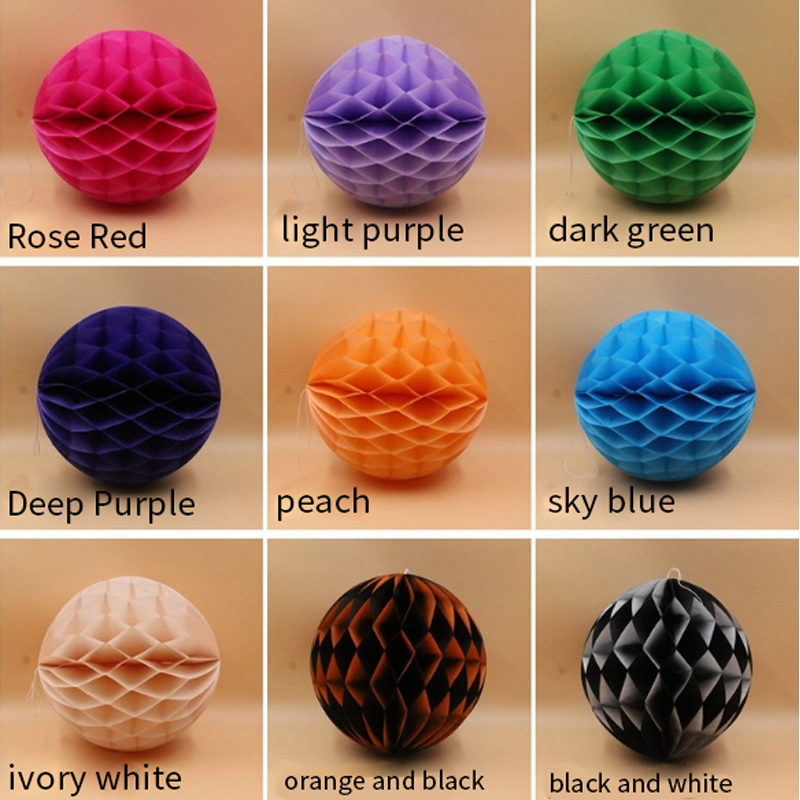 Festive party wedding scene decoration supplies honeycomb ball paper lanterns paper flower ball honeycomb ball hanging ornaments thumbnail