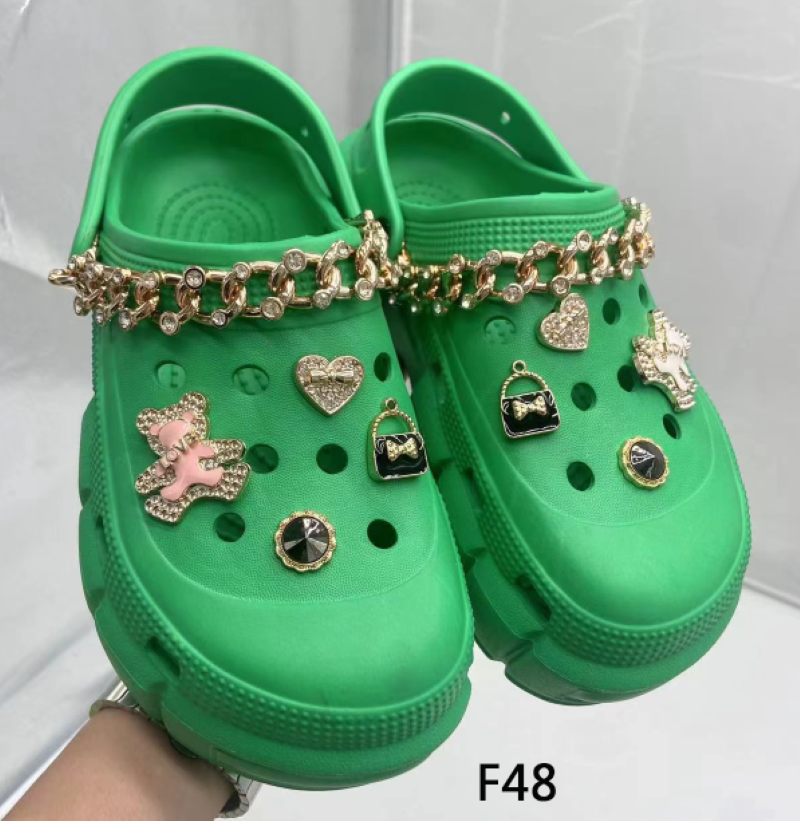 Sandal female summer wear new fashion net red men and women two wear lovers at home beach trifle anti-skid platform slippers heavy industry crocs can be customized thumbnail