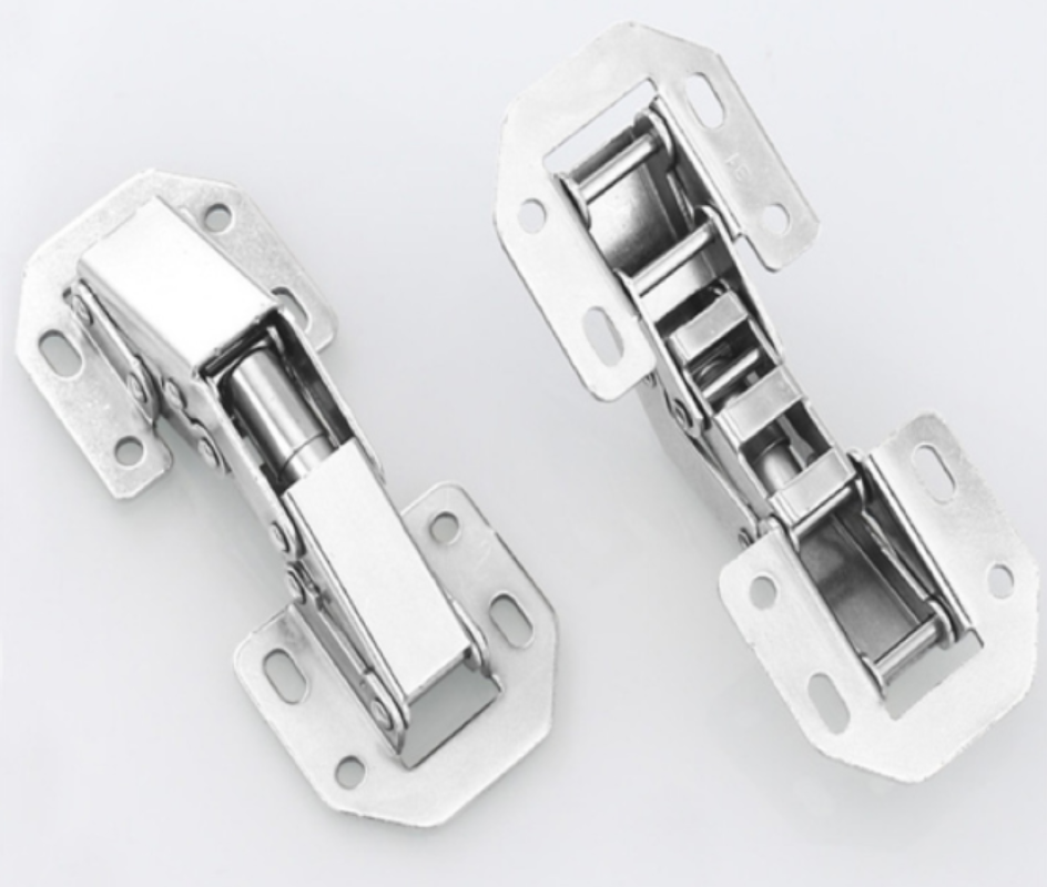 Non punch damping buffer hydraulic hinge wardrobe hinge closet door spring thickened pipe aircraft hinge Item Picture