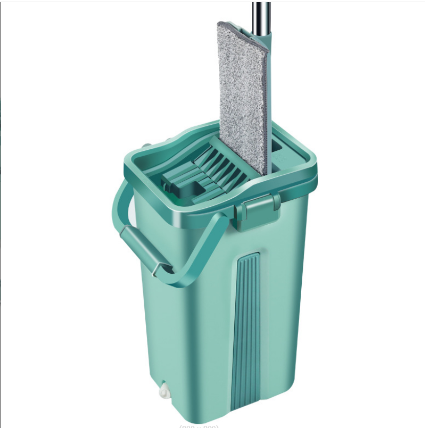 Flat hand free mop set