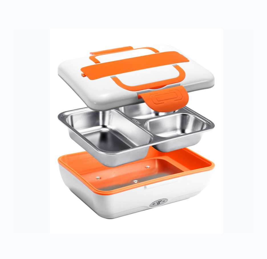 Flat stainless steel inner container separator lunch box