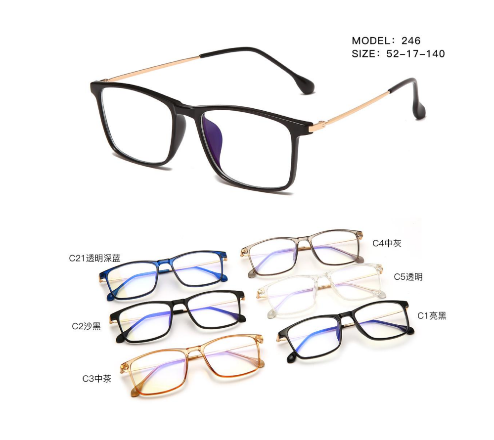 Xiuqiu Glasses 2022 new men and women TR frame plate mirror leg flat light mirror anti-blue glasses XQ028 thumbnail