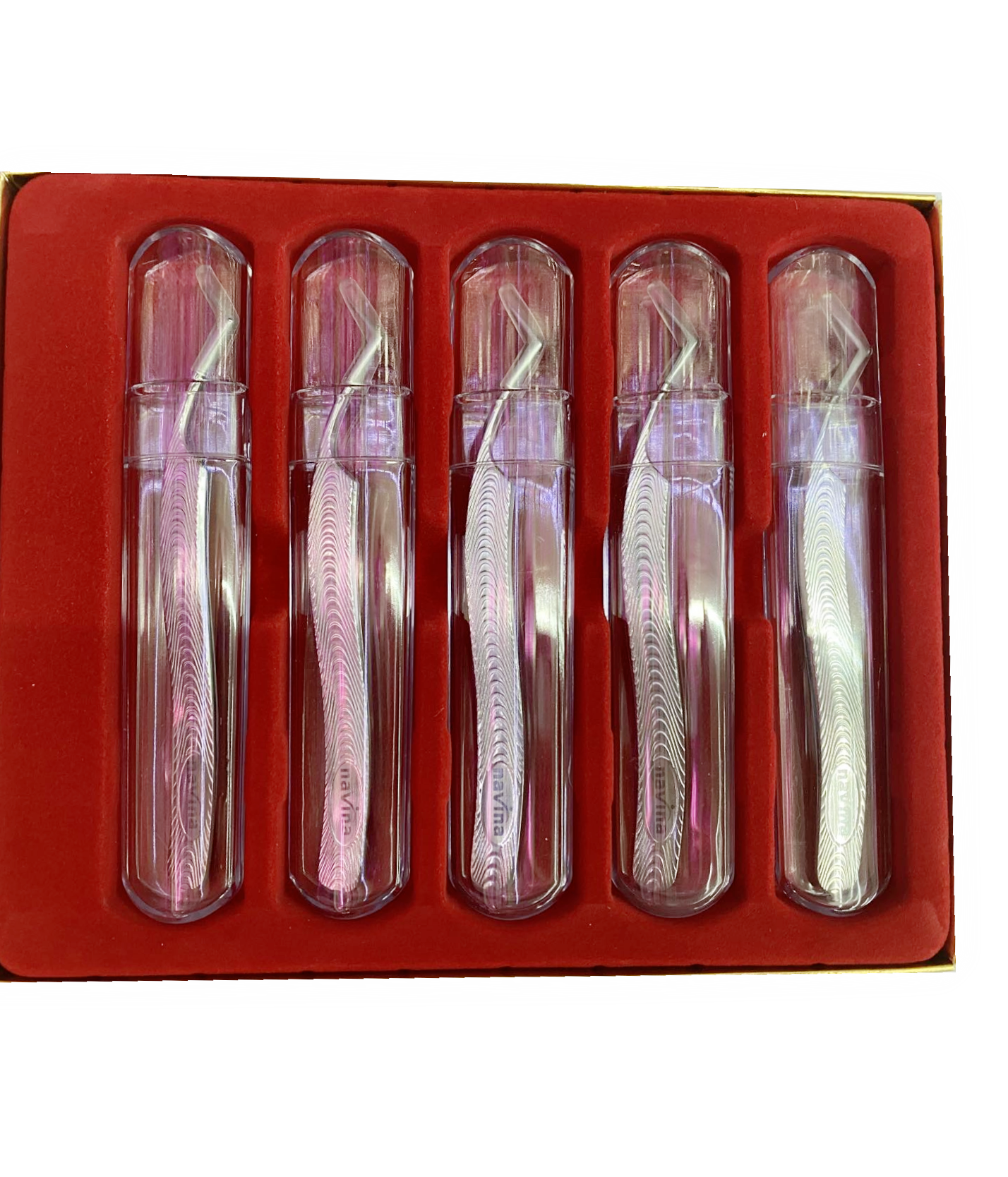 Navina Avya Grafted Eyelashes Special Tweezers Anti-Slip Water Ripple Universal Phoenix Clip For Foreign Trade Application Scenario