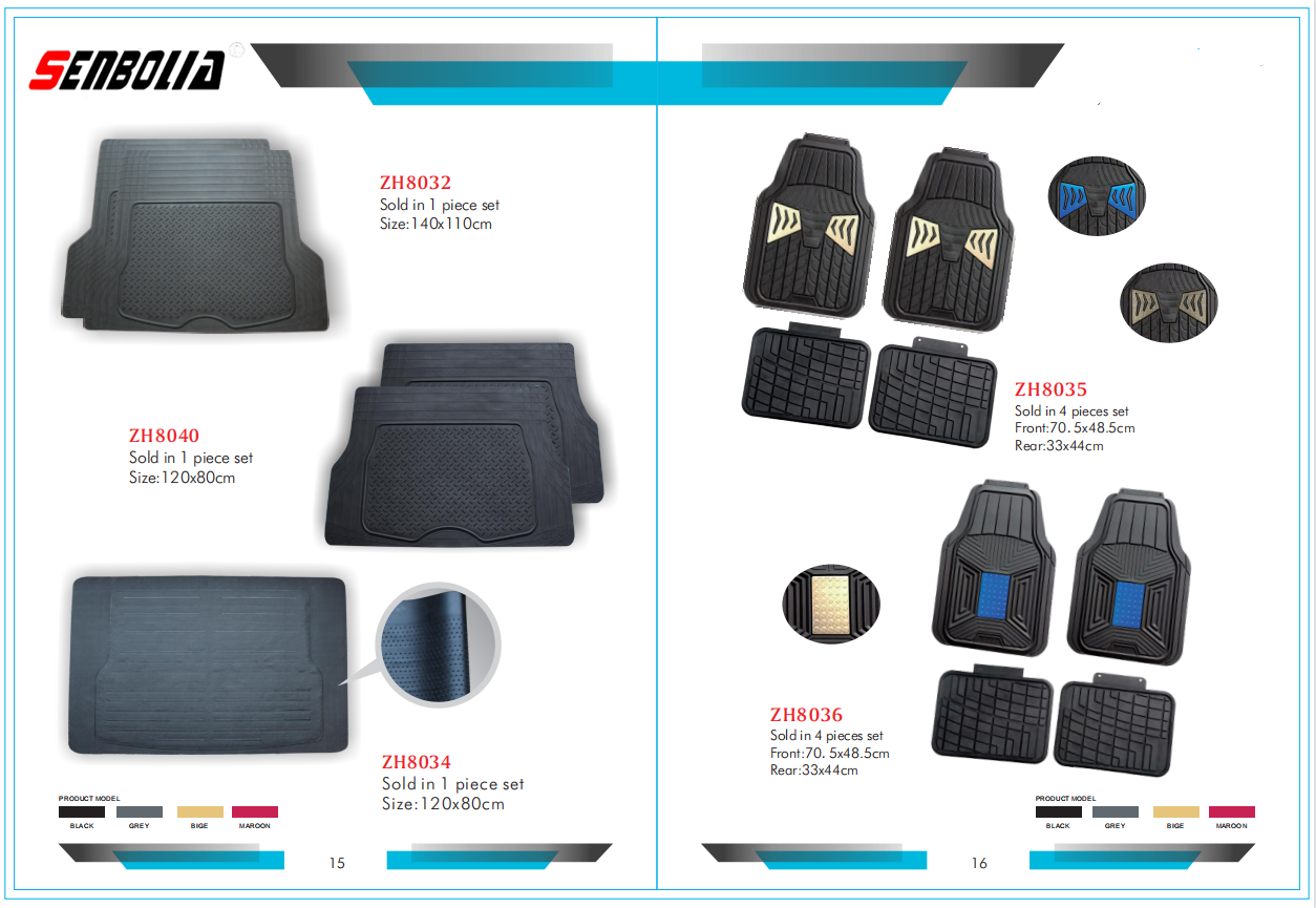 senbolia-JD-02 new PVC car floor MATS are sold directly by the manufacturer. Welcome to purchase car supplies pic 2