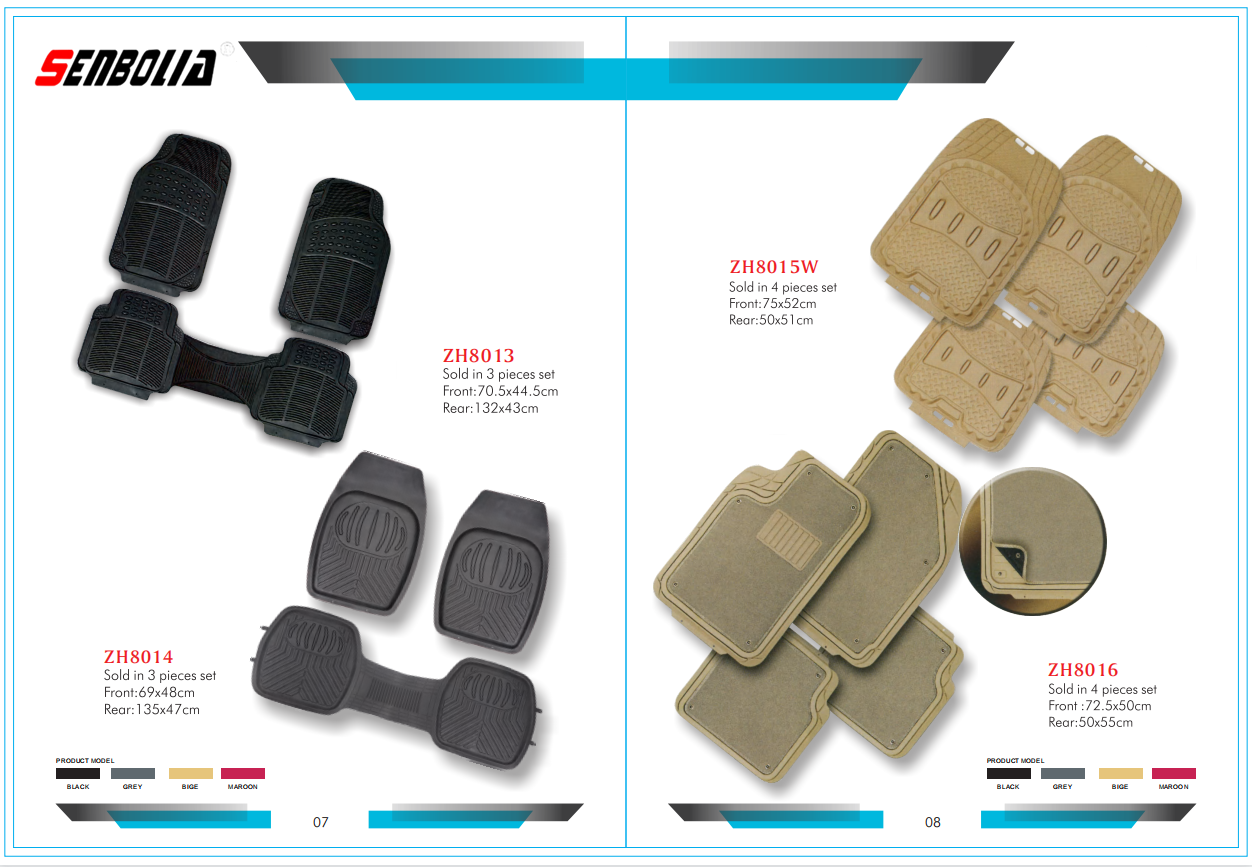 senbolia-JD-01 new PVC car floor mat factory direct sales. Welcome to purchase car supplies. Car supplies pic 6