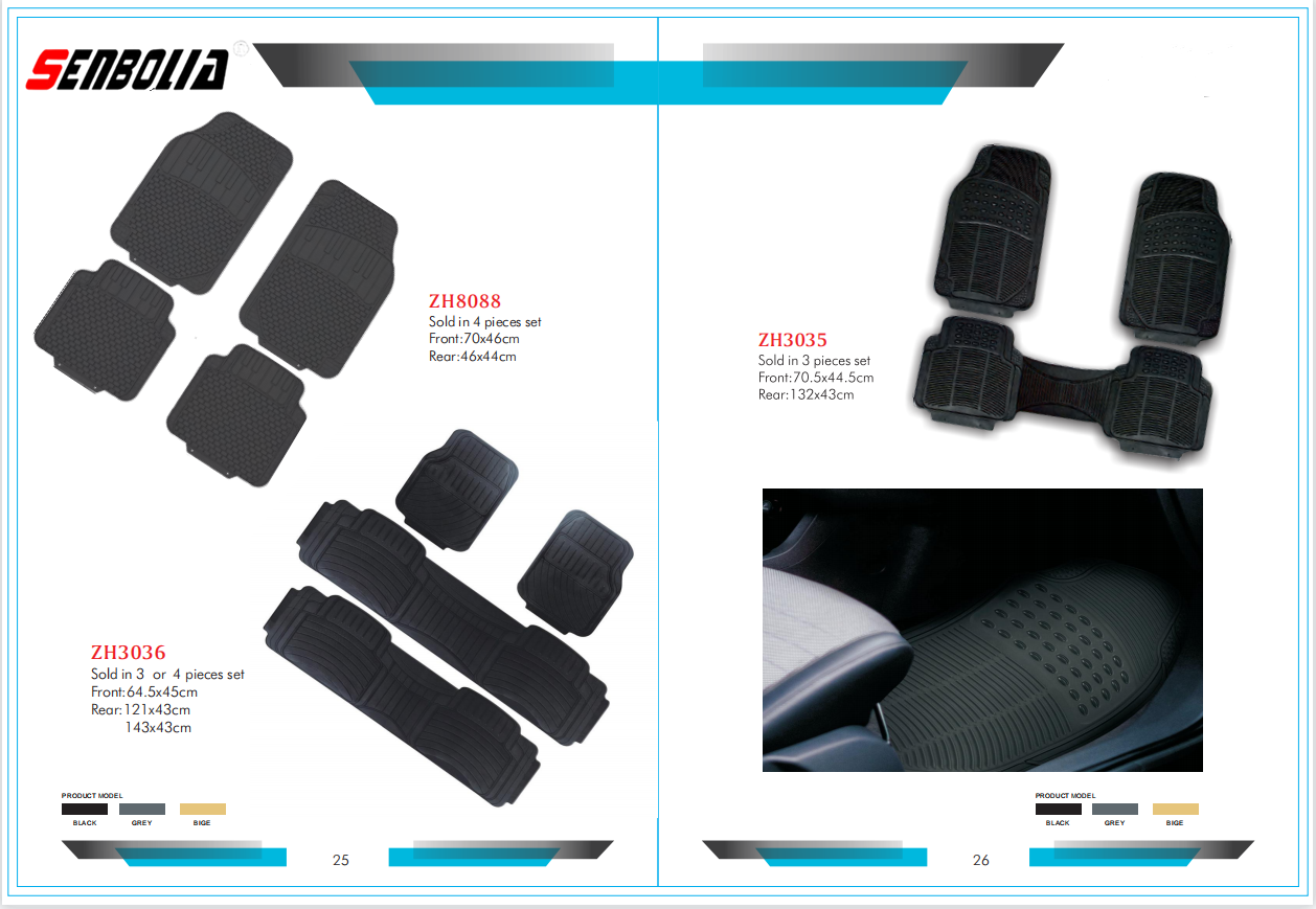 senbolia-JD-03 new PVC car floor mat factory direct sales. Welcome to purchase car supplies. Car supplies pic 1