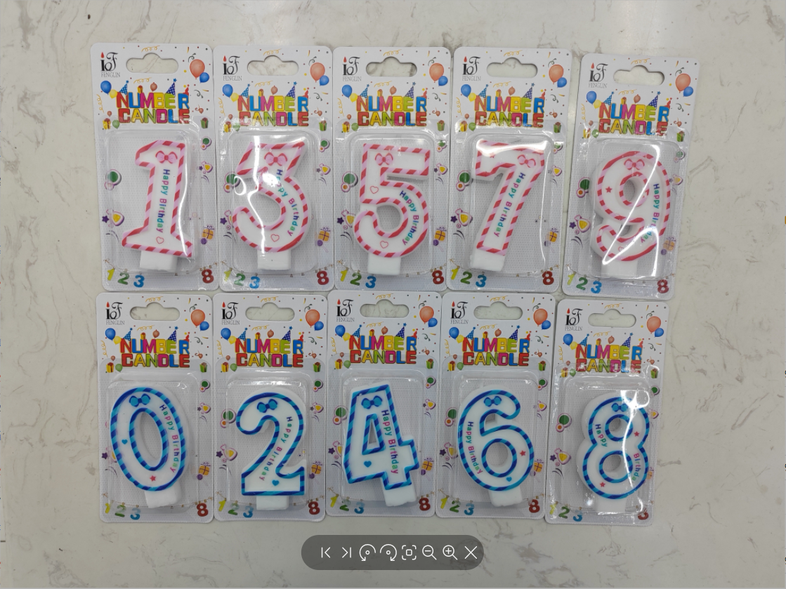 Foamed Print bow happy Digital foamed candle