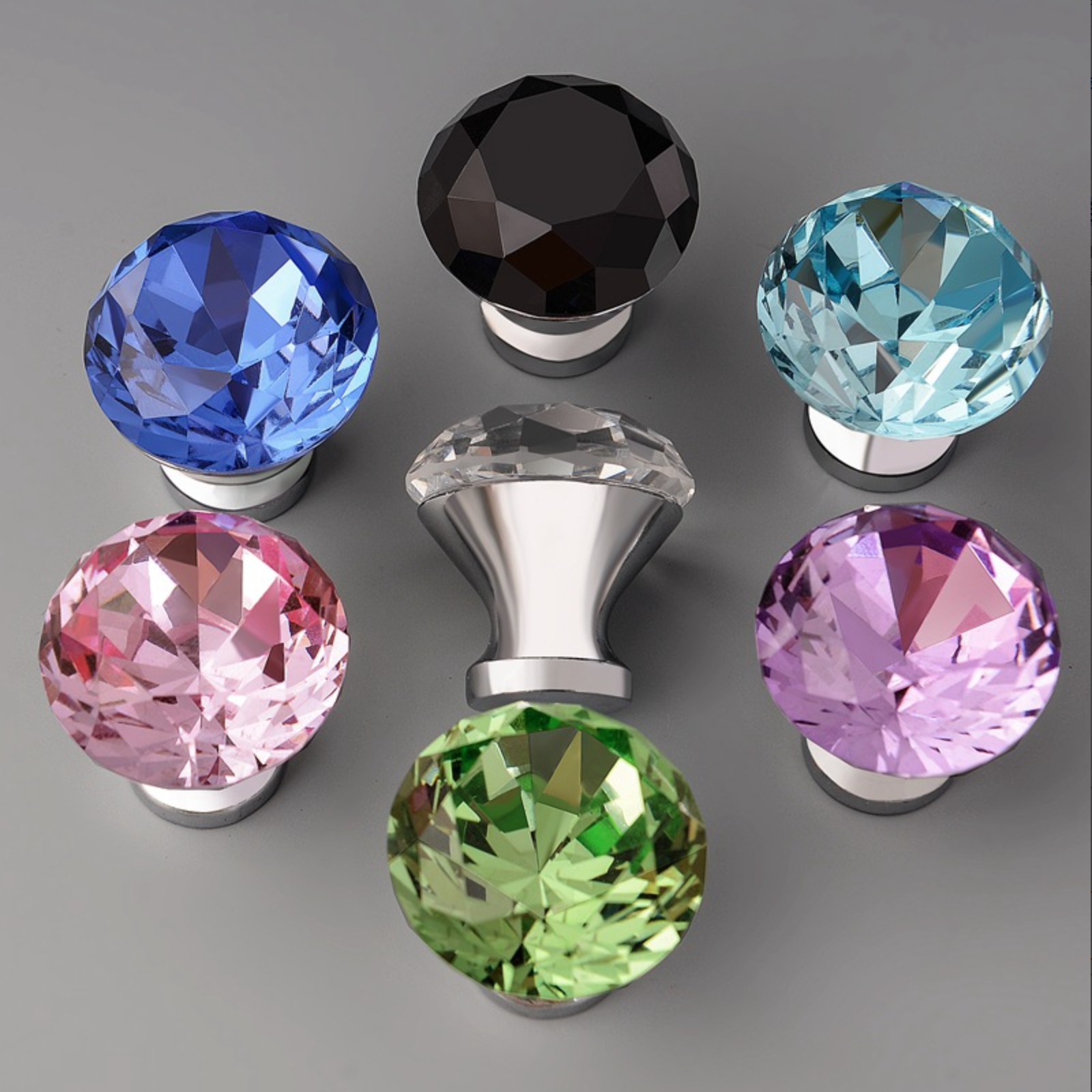 Single-hole cabinet door handle glass door handle color 30mm thumbnail