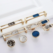 Golden drawer handle wardrobe door handle Modern light luxury cabinet drawer handle