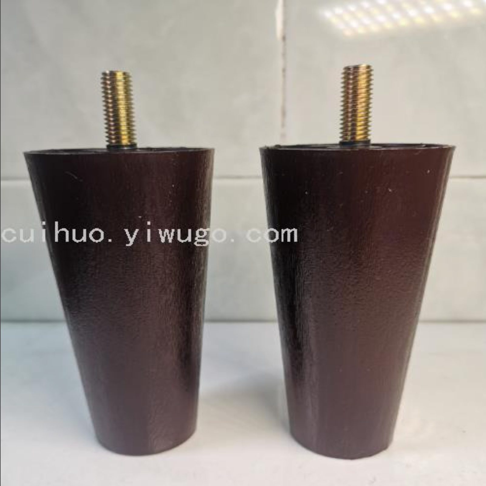 12 cm round sofa feet spray oil imitation wood sofa legs plastic feet