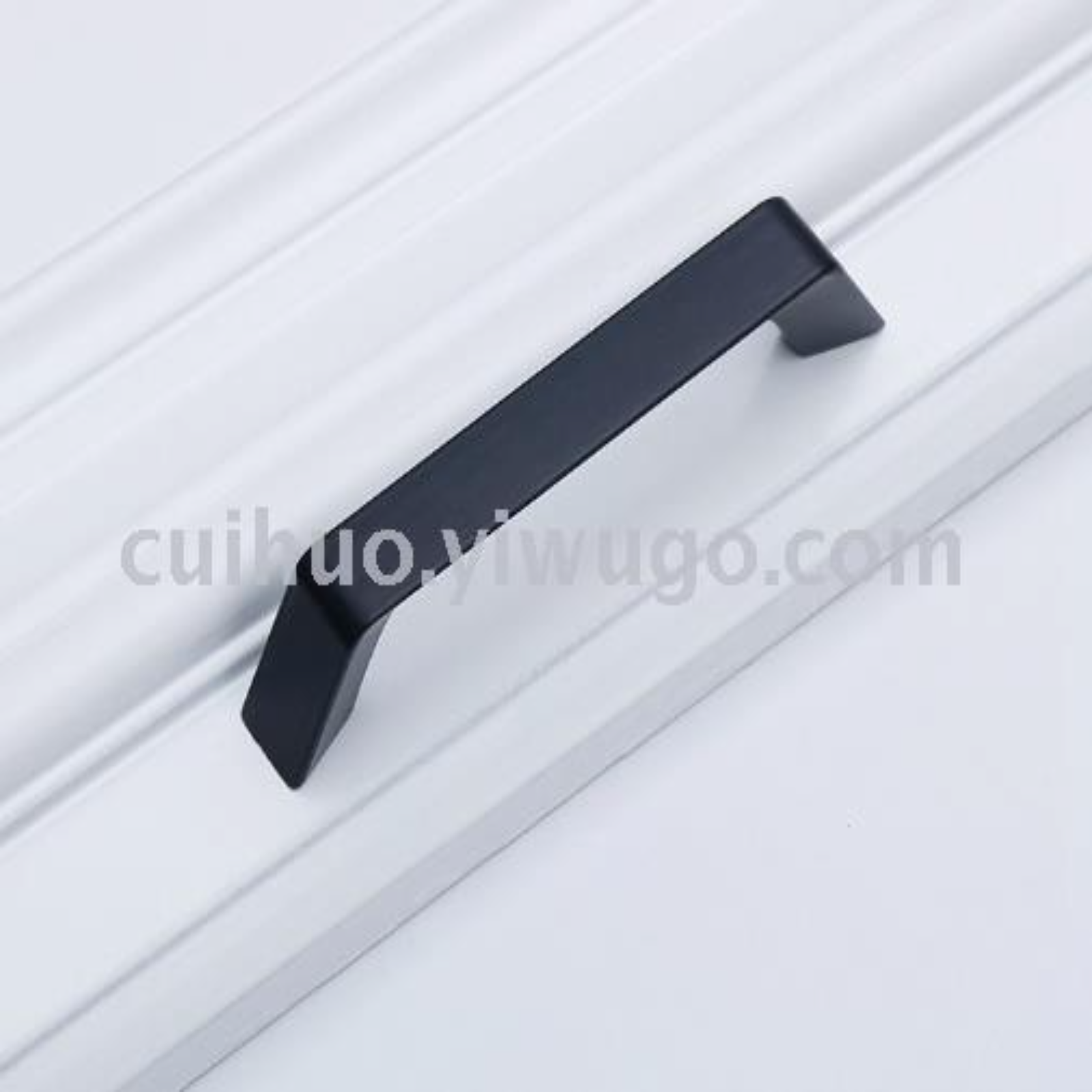 Modern simple American black cabinet door furniture hardware handle aluminum drawer cabinet closet door handle