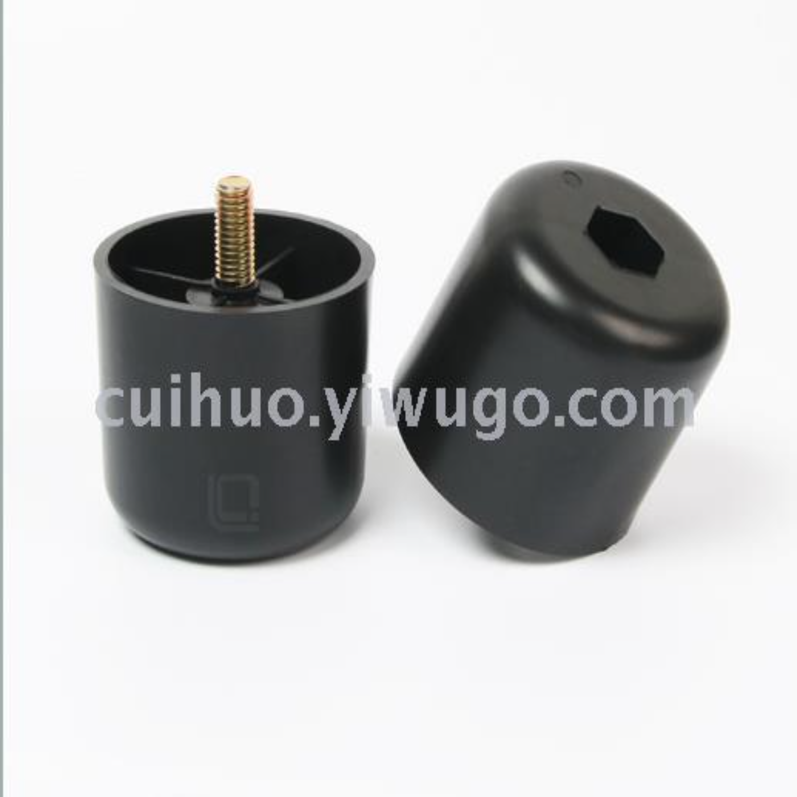 55*50mm high quality round sofa plastic feet, furniture plastic feet