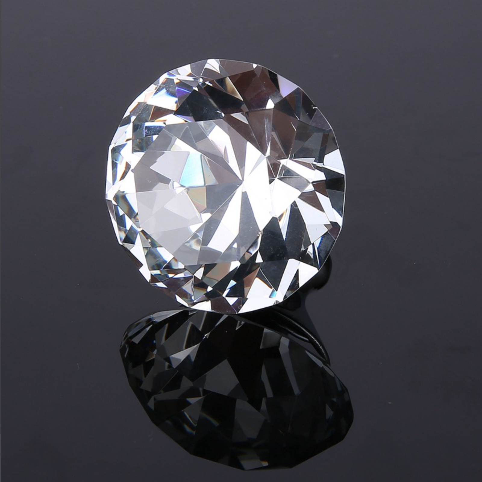 Shiny fashion furniture American simple handle 40MM crystal single button drawer pendant handle