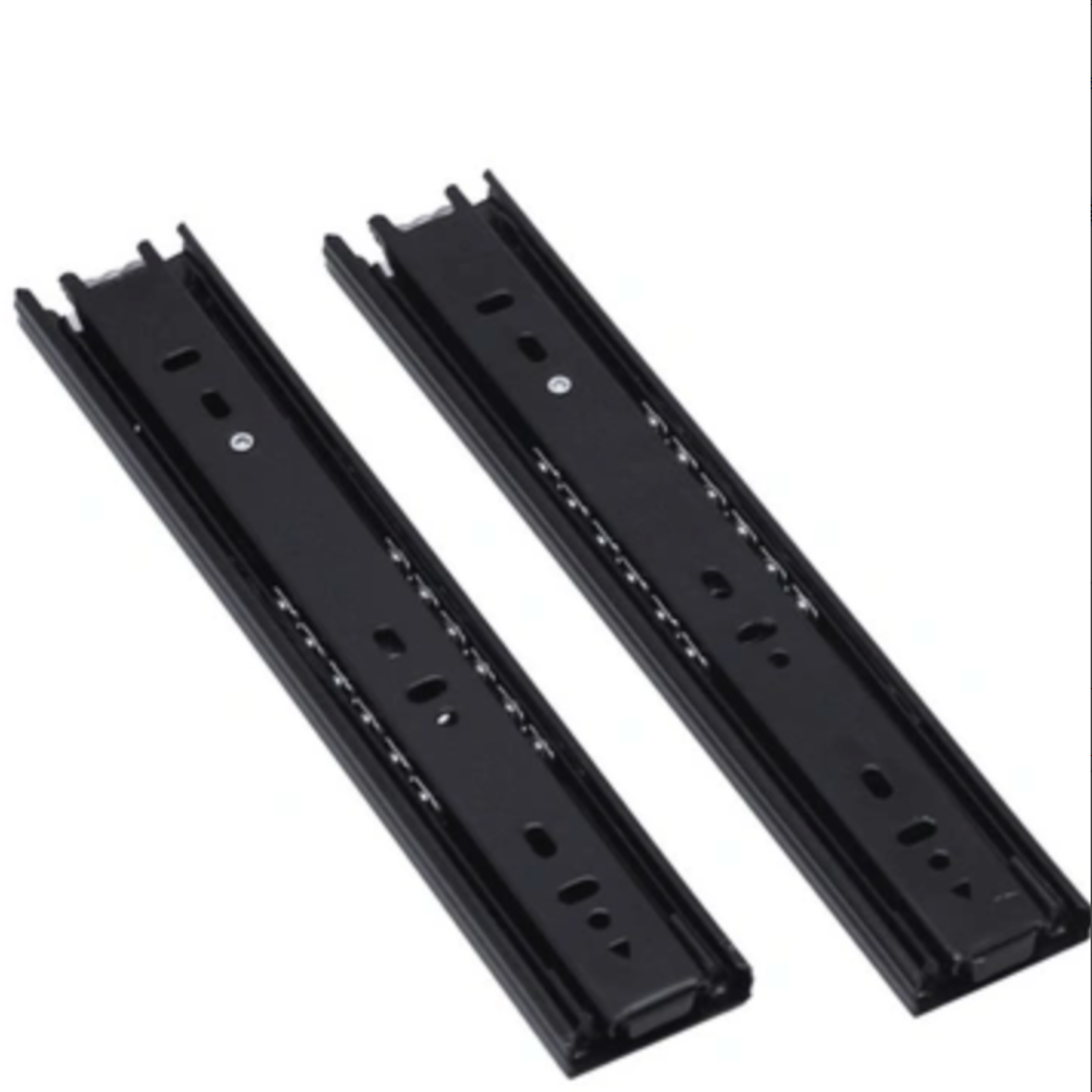 Ball drawer track hardware mute slide furniture computer desk slide three rails